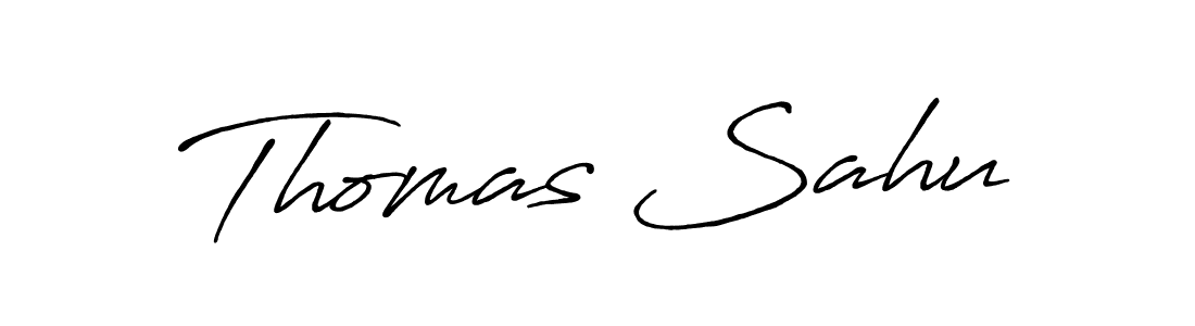 if you are searching for the best signature style for your name Thomas Sahu. so please give up your signature search. here we have designed multiple signature styles  using Antro_Vectra_Bolder. Thomas Sahu signature style 7 images and pictures png