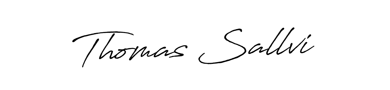 The best way (Antro_Vectra_Bolder) to make a short signature is to pick only two or three words in your name. The name Thomas Sallvi include a total of six letters. For converting this name. Thomas Sallvi signature style 7 images and pictures png