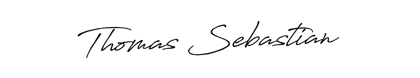 Create a beautiful signature design for name Thomas Sebastian. With this signature (Antro_Vectra_Bolder) fonts, you can make a handwritten signature for free. Thomas Sebastian signature style 7 images and pictures png