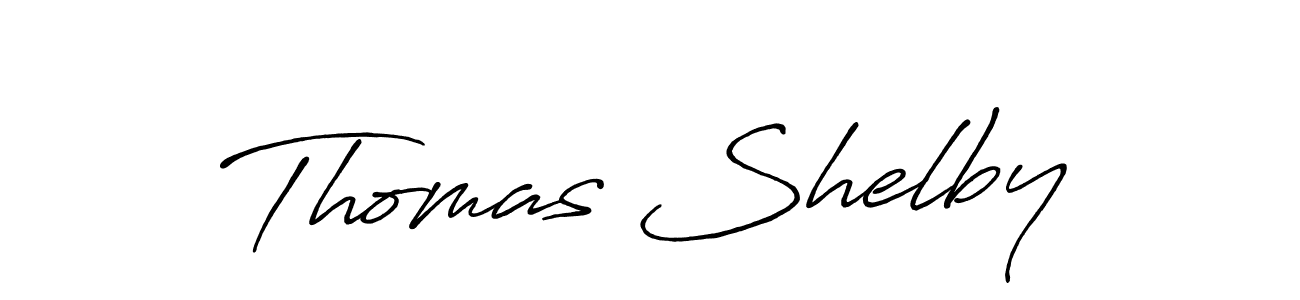 Make a beautiful signature design for name Thomas Shelby. With this signature (Antro_Vectra_Bolder) style, you can create a handwritten signature for free. Thomas Shelby signature style 7 images and pictures png