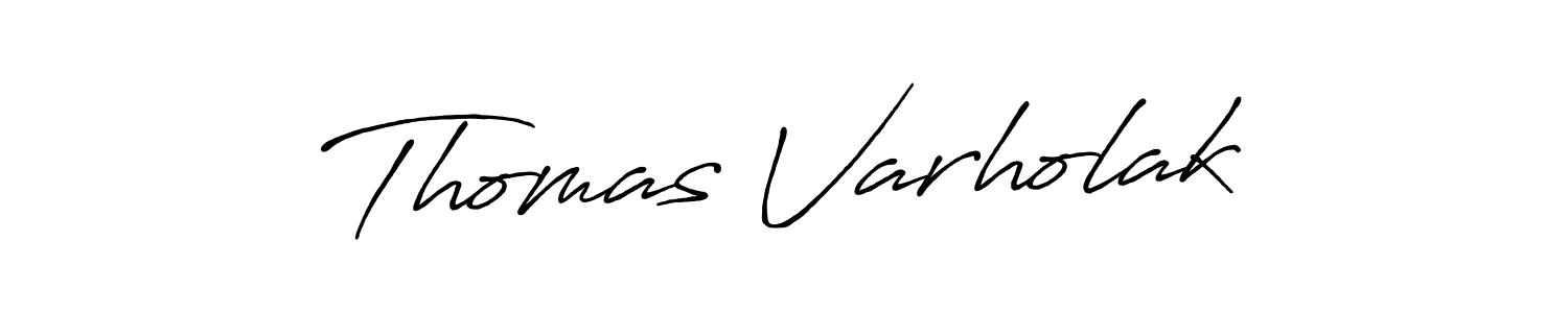 Design your own signature with our free online signature maker. With this signature software, you can create a handwritten (Antro_Vectra_Bolder) signature for name Thomas Varholak. Thomas Varholak signature style 7 images and pictures png