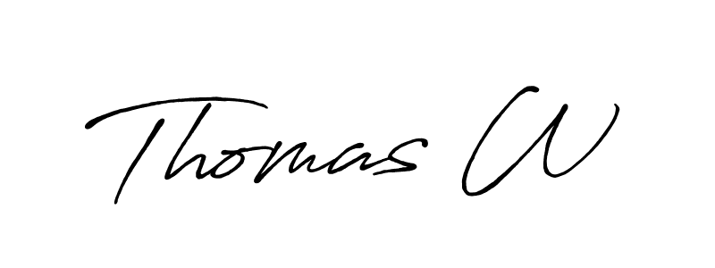 if you are searching for the best signature style for your name Thomas W. so please give up your signature search. here we have designed multiple signature styles  using Antro_Vectra_Bolder. Thomas W signature style 7 images and pictures png