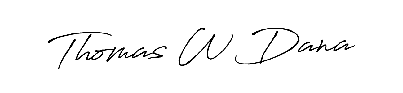Make a beautiful signature design for name Thomas W Dana. With this signature (Antro_Vectra_Bolder) style, you can create a handwritten signature for free. Thomas W Dana signature style 7 images and pictures png