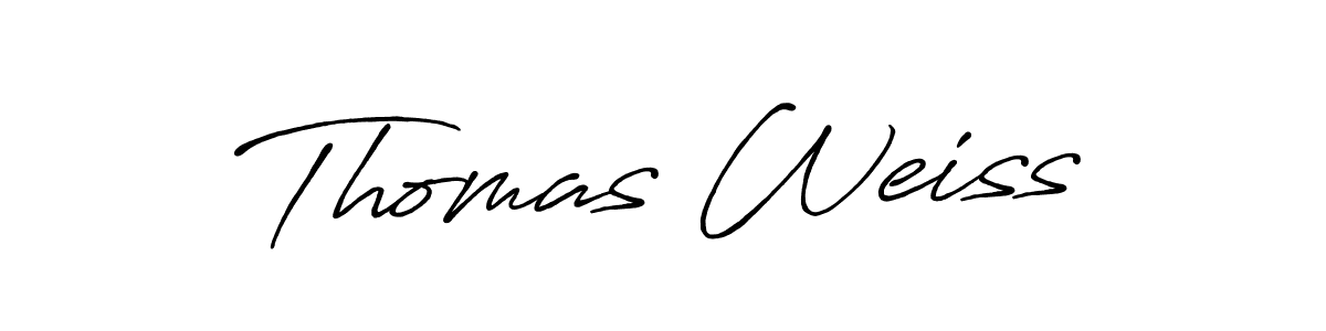 Design your own signature with our free online signature maker. With this signature software, you can create a handwritten (Antro_Vectra_Bolder) signature for name Thomas Weiss. Thomas Weiss signature style 7 images and pictures png