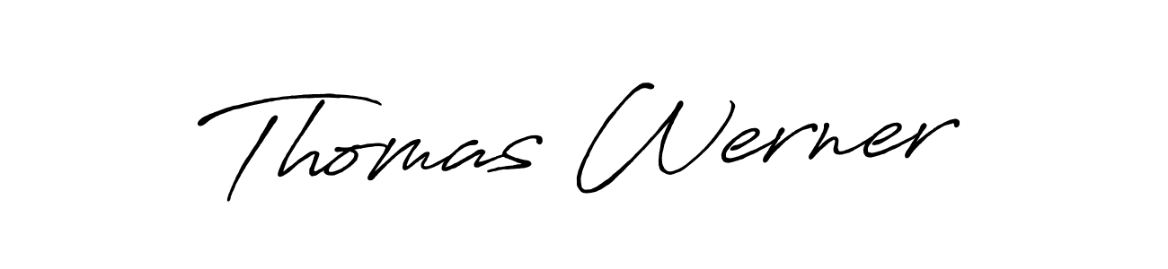 Create a beautiful signature design for name Thomas Werner. With this signature (Antro_Vectra_Bolder) fonts, you can make a handwritten signature for free. Thomas Werner signature style 7 images and pictures png