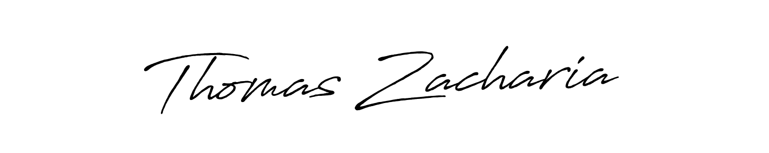 Design your own signature with our free online signature maker. With this signature software, you can create a handwritten (Antro_Vectra_Bolder) signature for name Thomas Zacharia. Thomas Zacharia signature style 7 images and pictures png