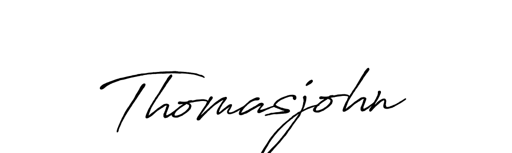 How to make Thomasjohn name signature. Use Antro_Vectra_Bolder style for creating short signs online. This is the latest handwritten sign. Thomasjohn signature style 7 images and pictures png