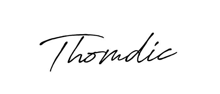 How to make Thomdic signature? Antro_Vectra_Bolder is a professional autograph style. Create handwritten signature for Thomdic name. Thomdic signature style 7 images and pictures png