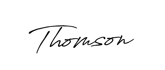 It looks lik you need a new signature style for name Thomson. Design unique handwritten (Antro_Vectra_Bolder) signature with our free signature maker in just a few clicks. Thomson signature style 7 images and pictures png