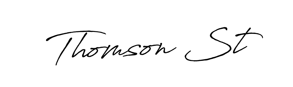 How to Draw Thomson St signature style? Antro_Vectra_Bolder is a latest design signature styles for name Thomson St. Thomson St signature style 7 images and pictures png