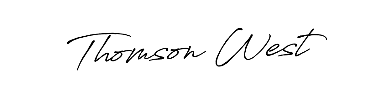 Antro_Vectra_Bolder is a professional signature style that is perfect for those who want to add a touch of class to their signature. It is also a great choice for those who want to make their signature more unique. Get Thomson West name to fancy signature for free. Thomson West signature style 7 images and pictures png
