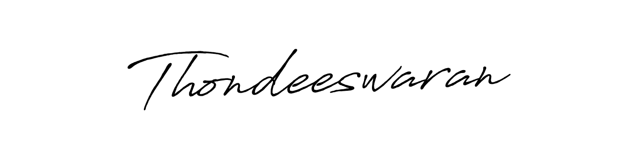 Create a beautiful signature design for name Thondeeswaran. With this signature (Antro_Vectra_Bolder) fonts, you can make a handwritten signature for free. Thondeeswaran signature style 7 images and pictures png