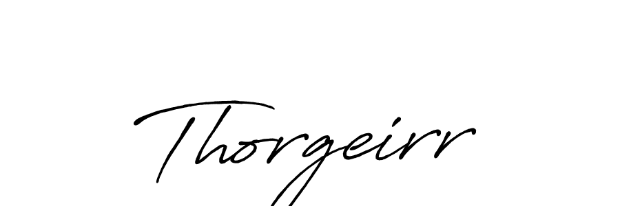 How to make Thorgeirr signature? Antro_Vectra_Bolder is a professional autograph style. Create handwritten signature for Thorgeirr name. Thorgeirr signature style 7 images and pictures png