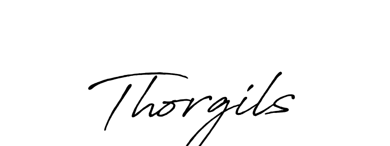 Make a beautiful signature design for name Thorgils. With this signature (Antro_Vectra_Bolder) style, you can create a handwritten signature for free. Thorgils signature style 7 images and pictures png