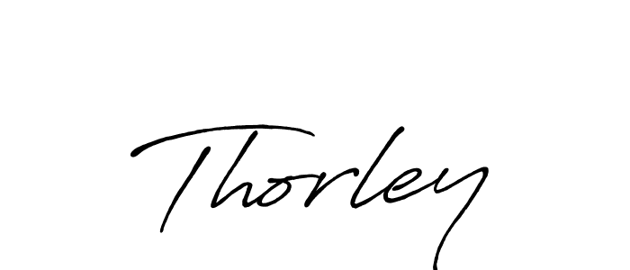 Use a signature maker to create a handwritten signature online. With this signature software, you can design (Antro_Vectra_Bolder) your own signature for name Thorley. Thorley signature style 7 images and pictures png