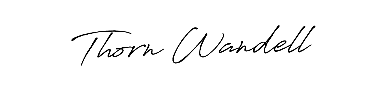 Design your own signature with our free online signature maker. With this signature software, you can create a handwritten (Antro_Vectra_Bolder) signature for name Thorn Wandell. Thorn Wandell signature style 7 images and pictures png