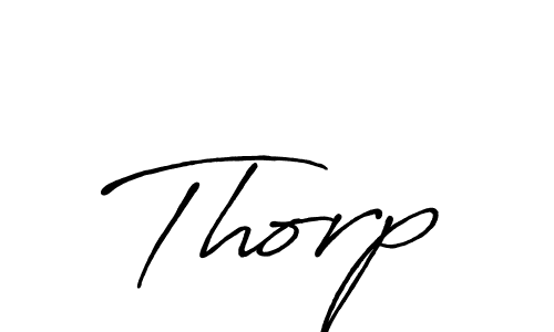 It looks lik you need a new signature style for name Thorp. Design unique handwritten (Antro_Vectra_Bolder) signature with our free signature maker in just a few clicks. Thorp signature style 7 images and pictures png