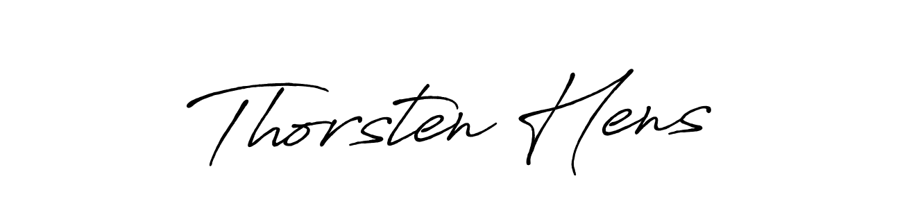 Create a beautiful signature design for name Thorsten Hens. With this signature (Antro_Vectra_Bolder) fonts, you can make a handwritten signature for free. Thorsten Hens signature style 7 images and pictures png
