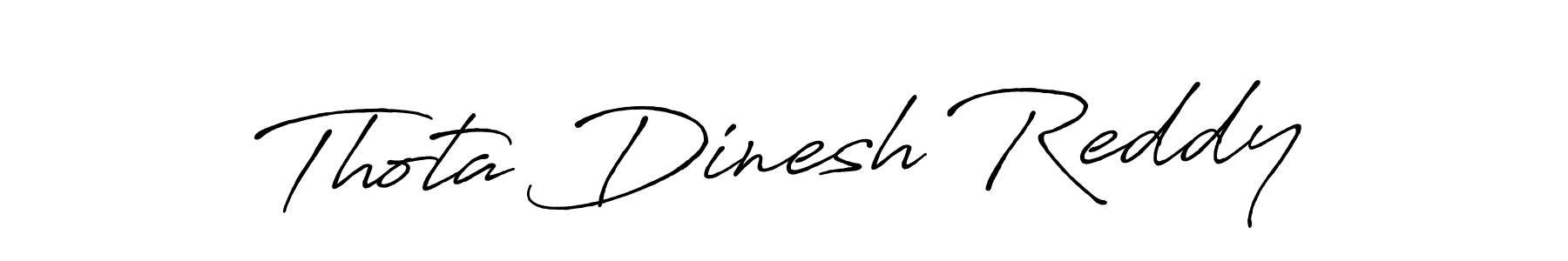 How to make Thota Dinesh Reddy signature? Antro_Vectra_Bolder is a professional autograph style. Create handwritten signature for Thota Dinesh Reddy name. Thota Dinesh Reddy signature style 7 images and pictures png