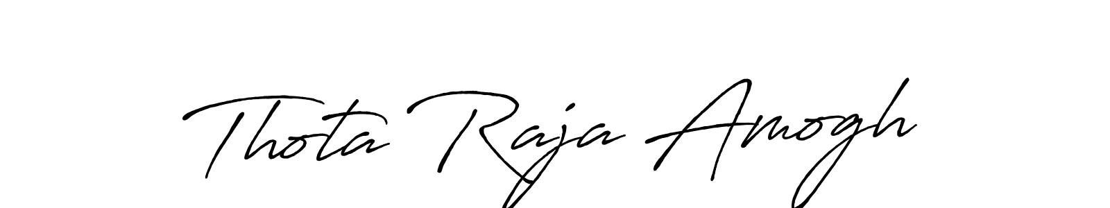 You can use this online signature creator to create a handwritten signature for the name Thota Raja Amogh. This is the best online autograph maker. Thota Raja Amogh signature style 7 images and pictures png