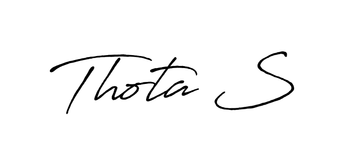 Make a beautiful signature design for name Thota S. Use this online signature maker to create a handwritten signature for free. Thota S signature style 7 images and pictures png