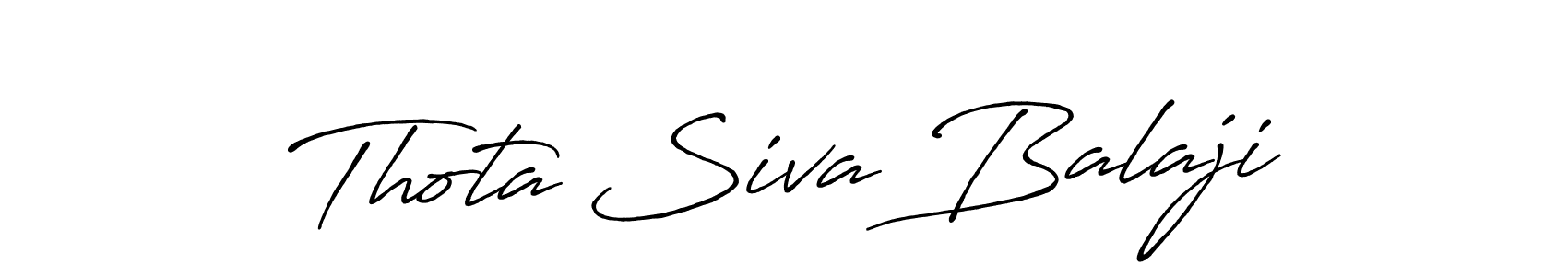 The best way (Antro_Vectra_Bolder) to make a short signature is to pick only two or three words in your name. The name Thota Siva Balaji include a total of six letters. For converting this name. Thota Siva Balaji signature style 7 images and pictures png