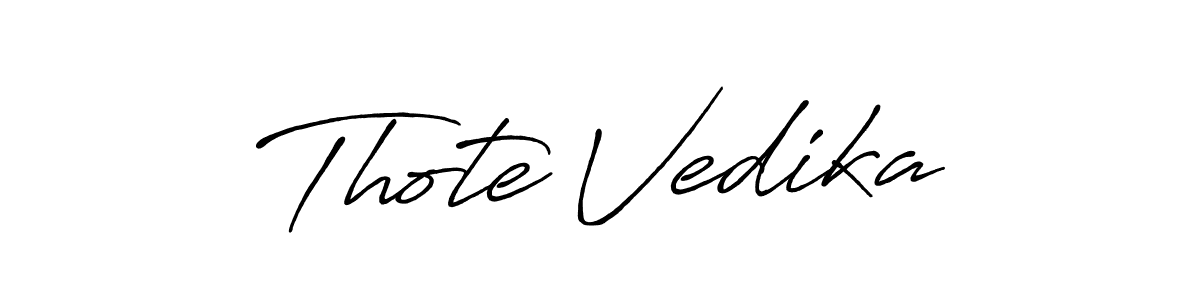 You can use this online signature creator to create a handwritten signature for the name Thote Vedika. This is the best online autograph maker. Thote Vedika signature style 7 images and pictures png