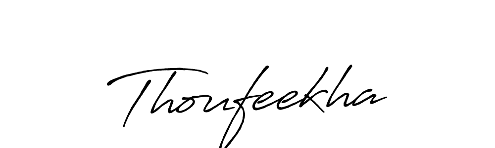 Make a short Thoufeekha signature style. Manage your documents anywhere anytime using Antro_Vectra_Bolder. Create and add eSignatures, submit forms, share and send files easily. Thoufeekha signature style 7 images and pictures png