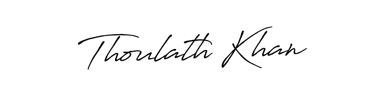 You can use this online signature creator to create a handwritten signature for the name Thoulath Khan. This is the best online autograph maker. Thoulath Khan signature style 7 images and pictures png