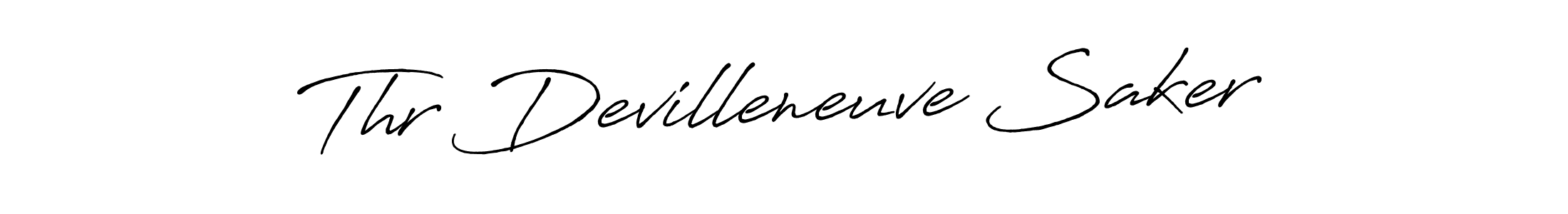 Thr Devilleneuve Saker stylish signature style. Best Handwritten Sign (Antro_Vectra_Bolder) for my name. Handwritten Signature Collection Ideas for my name Thr Devilleneuve Saker. Thr Devilleneuve Saker signature style 7 images and pictures png