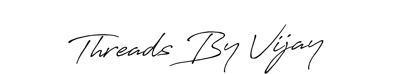 How to make Threads By Vijay signature? Antro_Vectra_Bolder is a professional autograph style. Create handwritten signature for Threads By Vijay name. Threads By Vijay signature style 7 images and pictures png
