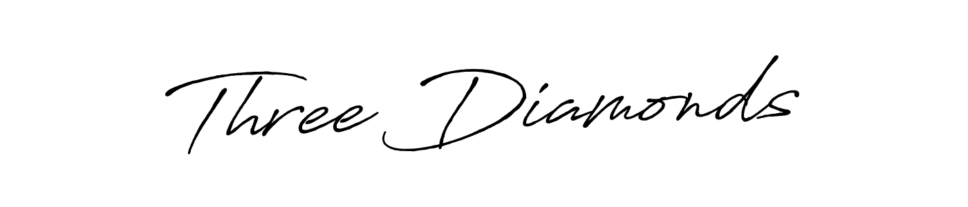 Similarly Antro_Vectra_Bolder is the best handwritten signature design. Signature creator online .You can use it as an online autograph creator for name Three Diamonds. Three Diamonds signature style 7 images and pictures png