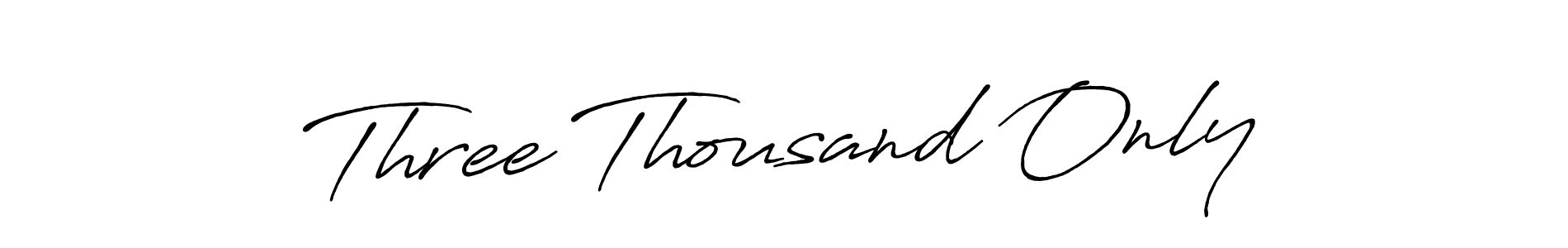 How to Draw Three Thousand Only signature style? Antro_Vectra_Bolder is a latest design signature styles for name Three Thousand Only. Three Thousand Only signature style 7 images and pictures png