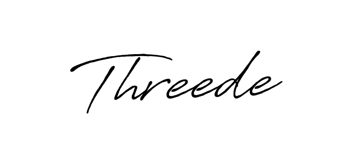 Make a beautiful signature design for name Threede. With this signature (Antro_Vectra_Bolder) style, you can create a handwritten signature for free. Threede signature style 7 images and pictures png
