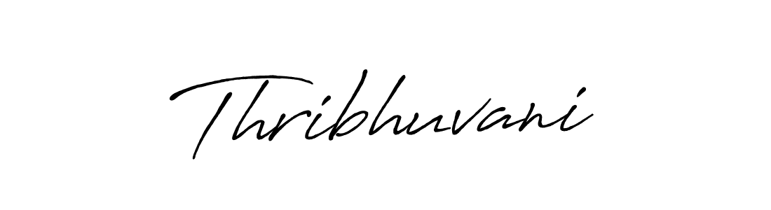 How to make Thribhuvani name signature. Use Antro_Vectra_Bolder style for creating short signs online. This is the latest handwritten sign. Thribhuvani signature style 7 images and pictures png