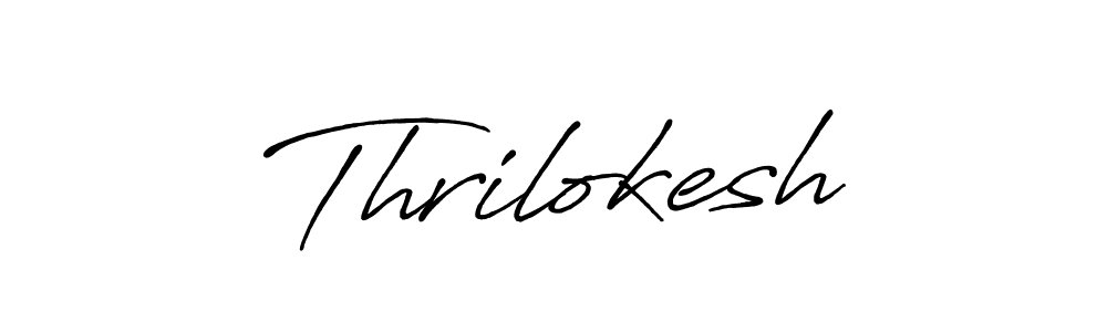 Create a beautiful signature design for name Thrilokesh. With this signature (Antro_Vectra_Bolder) fonts, you can make a handwritten signature for free. Thrilokesh signature style 7 images and pictures png