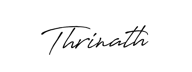 How to make Thrinath signature? Antro_Vectra_Bolder is a professional autograph style. Create handwritten signature for Thrinath name. Thrinath signature style 7 images and pictures png