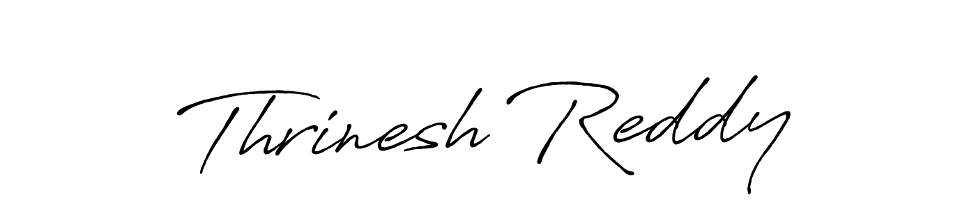 Design your own signature with our free online signature maker. With this signature software, you can create a handwritten (Antro_Vectra_Bolder) signature for name Thrinesh Reddy. Thrinesh Reddy signature style 7 images and pictures png