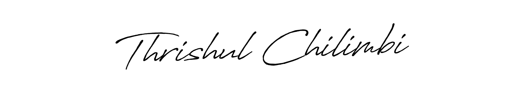 Thrishul Chilimbi stylish signature style. Best Handwritten Sign (Antro_Vectra_Bolder) for my name. Handwritten Signature Collection Ideas for my name Thrishul Chilimbi. Thrishul Chilimbi signature style 7 images and pictures png