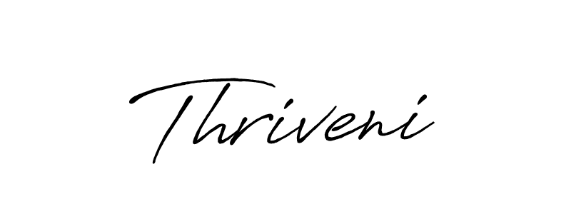 Thriveni stylish signature style. Best Handwritten Sign (Antro_Vectra_Bolder) for my name. Handwritten Signature Collection Ideas for my name Thriveni. Thriveni signature style 7 images and pictures png