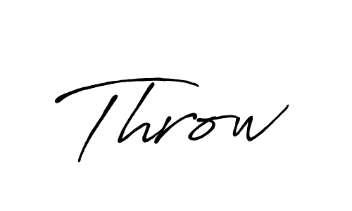 Create a beautiful signature design for name Throw. With this signature (Antro_Vectra_Bolder) fonts, you can make a handwritten signature for free. Throw signature style 7 images and pictures png