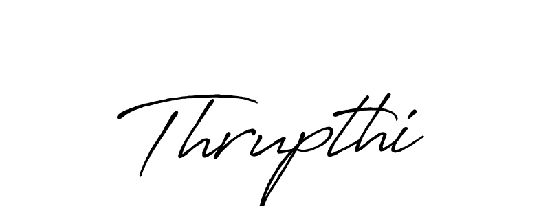 How to make Thrupthi name signature. Use Antro_Vectra_Bolder style for creating short signs online. This is the latest handwritten sign. Thrupthi signature style 7 images and pictures png