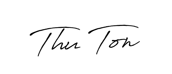 Create a beautiful signature design for name Thu Ton. With this signature (Antro_Vectra_Bolder) fonts, you can make a handwritten signature for free. Thu Ton signature style 7 images and pictures png