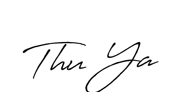 Also You can easily find your signature by using the search form. We will create Thu Ya name handwritten signature images for you free of cost using Antro_Vectra_Bolder sign style. Thu Ya signature style 7 images and pictures png