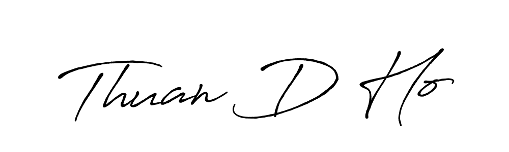 Create a beautiful signature design for name Thuan D Ho. With this signature (Antro_Vectra_Bolder) fonts, you can make a handwritten signature for free. Thuan D Ho signature style 7 images and pictures png