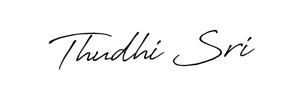 Design your own signature with our free online signature maker. With this signature software, you can create a handwritten (Antro_Vectra_Bolder) signature for name Thudhi Sri. Thudhi Sri signature style 7 images and pictures png