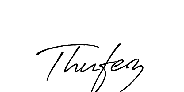 Design your own signature with our free online signature maker. With this signature software, you can create a handwritten (Antro_Vectra_Bolder) signature for name Thufez. Thufez signature style 7 images and pictures png