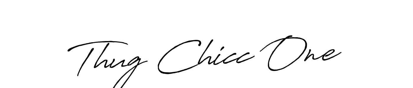 Make a beautiful signature design for name Thug Chicc One. Use this online signature maker to create a handwritten signature for free. Thug Chicc One signature style 7 images and pictures png