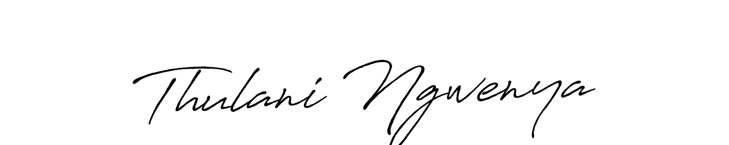 Also we have Thulani Ngwenya name is the best signature style. Create professional handwritten signature collection using Antro_Vectra_Bolder autograph style. Thulani Ngwenya signature style 7 images and pictures png