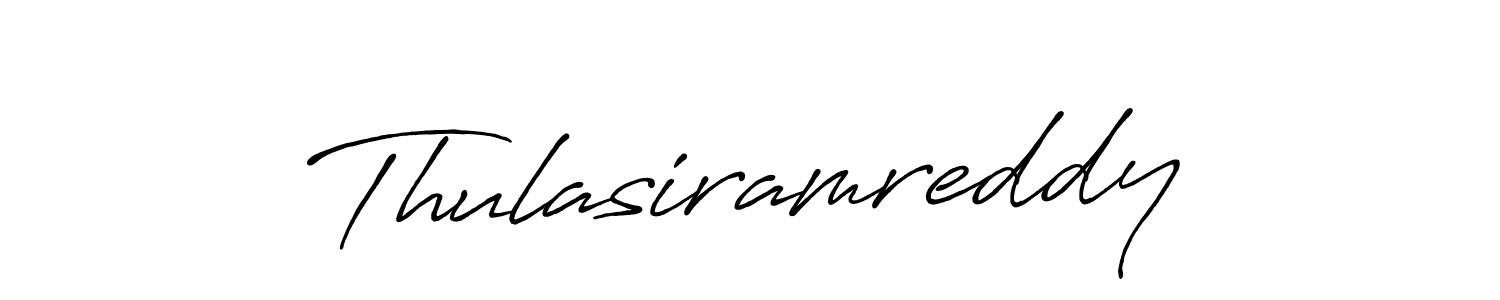 if you are searching for the best signature style for your name Thulasiramreddy. so please give up your signature search. here we have designed multiple signature styles  using Antro_Vectra_Bolder. Thulasiramreddy signature style 7 images and pictures png